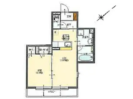 サンレガーロ久喜中央I(1LDK/1階)の間取り写真