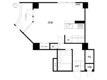 インペリアル六本木1号館(ワンルーム/11階)の間取り写真