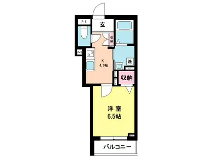 エム・グランツ(1K/1階)の間取り写真