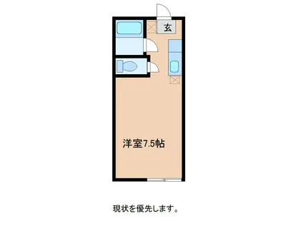 センチュリーウィル(ワンルーム/2階)の間取り写真