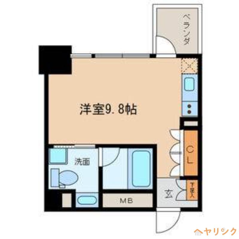 COZY名城公園(ワンルーム/4階)の間取り写真