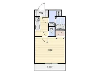 AKOYA・PERLE・SEA(1K/3階)の間取り写真