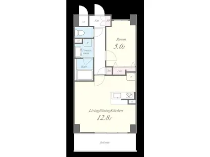 クリエ堺(1LDK/3階)の間取り写真