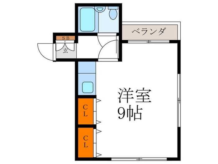 第2正美堂ビル(ワンルーム/8階)の間取り写真