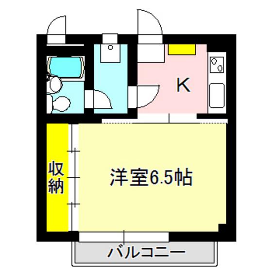 マルモレジデンス北(1K/4階)の間取り写真