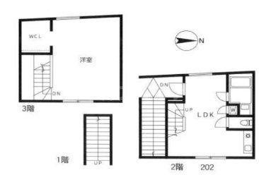M-STYLE坂下(2DK/2階)の間取り写真