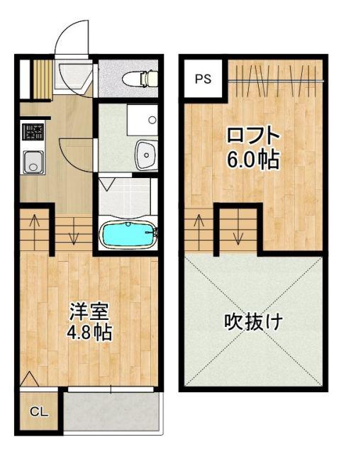 MODERN PALAZZO ISAHAYA S.R(1SK/1階)の間取り写真