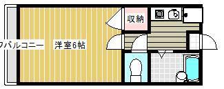 エステートMATSUNAGA(1K/2階)の間取り写真