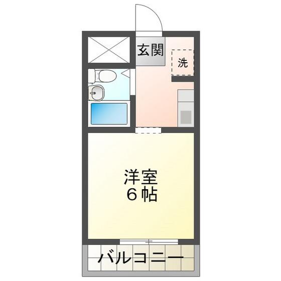 FOUR SEASON(ワンルーム/4階)の間取り写真