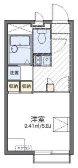 レオパレス新都心(1K/3階)の間取り写真