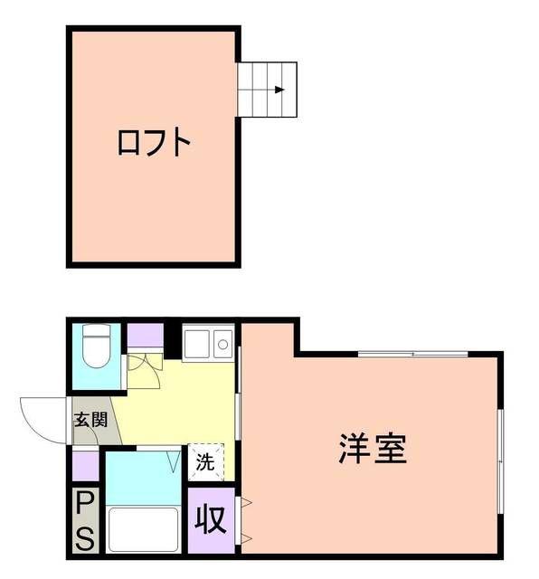 プルミエエールIKD(1K/2階)の間取り写真