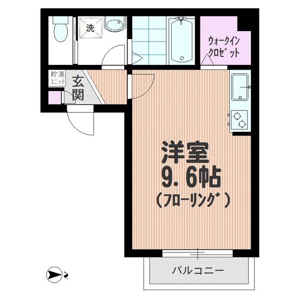 エルセリート北戸田(ワンルーム/3階)の間取り写真