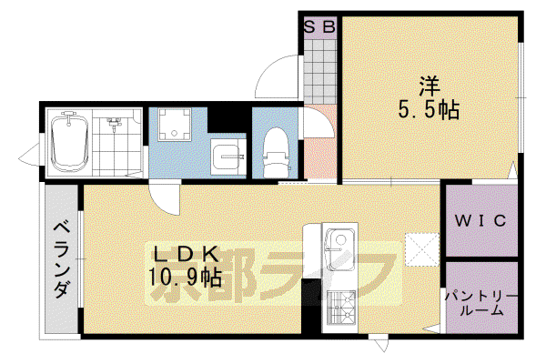 SHAMAISON ARAKI(1LDK/2階)の間取り写真