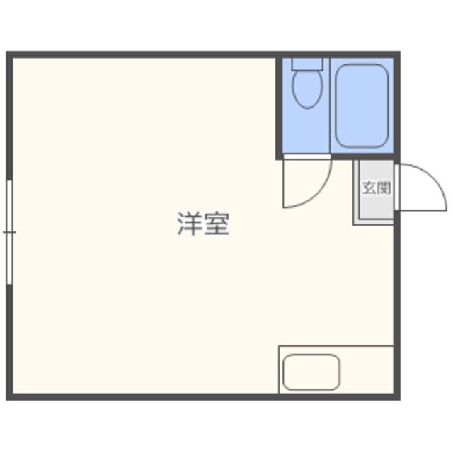 ルミエール井尻(ワンルーム/2階)の間取り写真