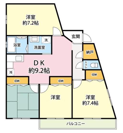 メゾンド・サカエ(4DK/2階)の間取り写真