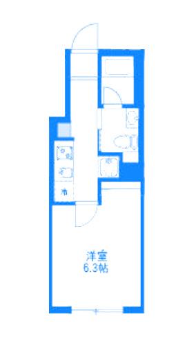 COMFORT YOKOHAMA(1K/1階)の間取り写真