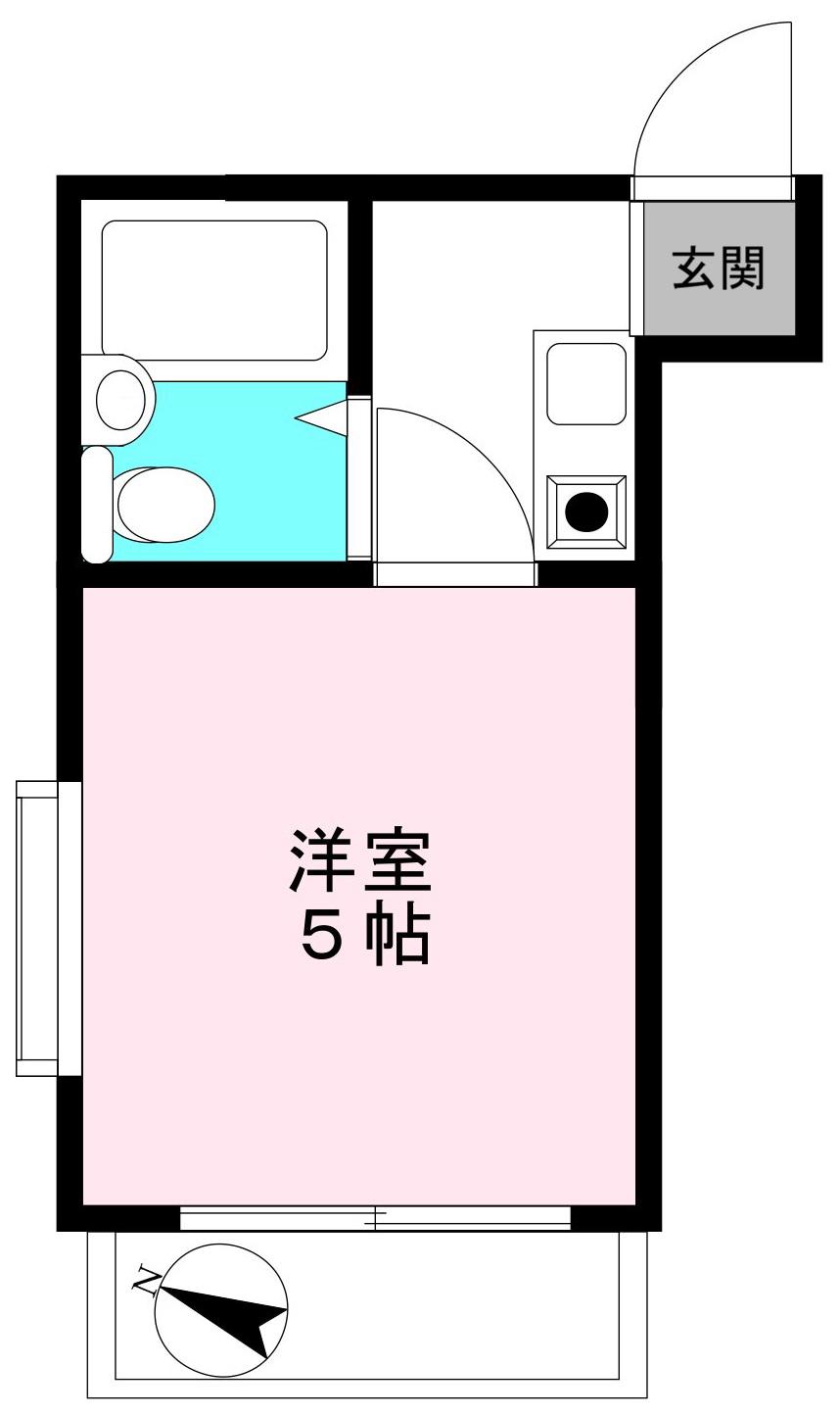 プラザUSA三軒茶屋(1K/3階)の間取り写真