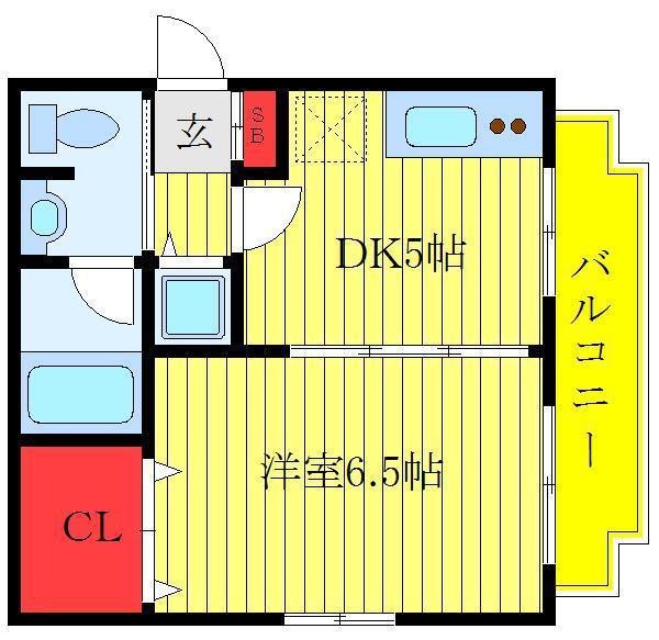 アドレ志茂(1DK/2階)の間取り写真