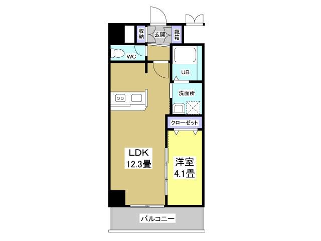 MS DREAM X(1LDK/6階)の間取り写真
