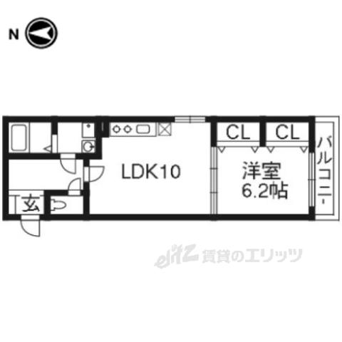 シャルマン(1LDK/3階)の間取り写真