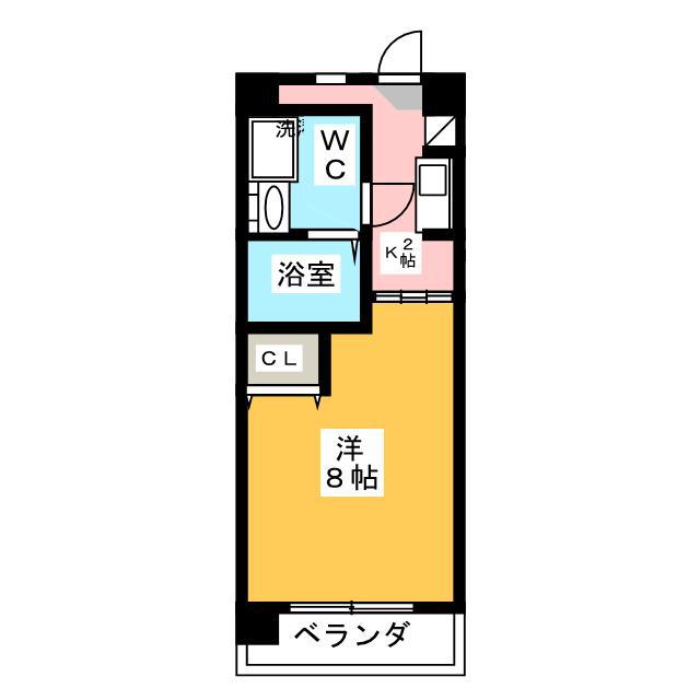 セントレア蕨南町(1K/7階)の間取り写真