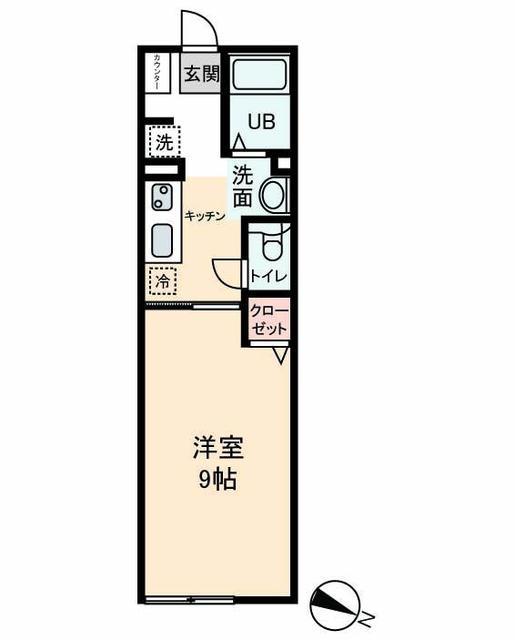 HEIM KASTANIE(1K/1階)の間取り写真
