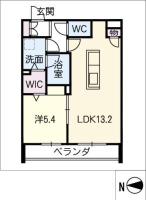 シャーメゾンクレイン(1LDK/2階)の間取り写真