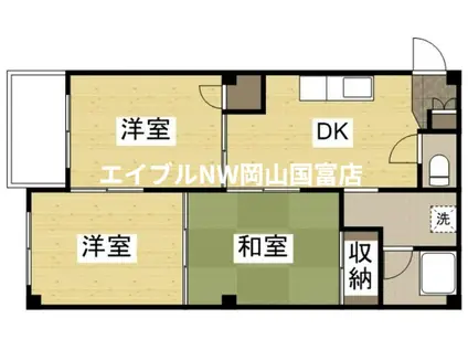 プレール清水(3DK/1階)の間取り写真