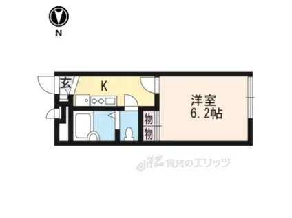 レオパレスボナール(1K/1階)の間取り写真