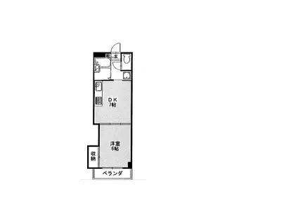シテラピーヌ南行徳(1DK/3階)の間取り写真