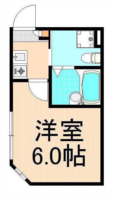 エクセル2(1K/2階)の間取り写真