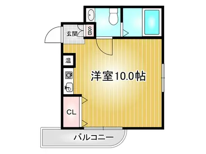 パレ丸善(ワンルーム/3階)の間取り写真