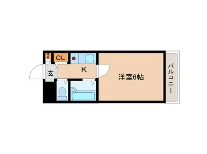 コーポ三和新大宮II号館(1K/2階)の間取り写真