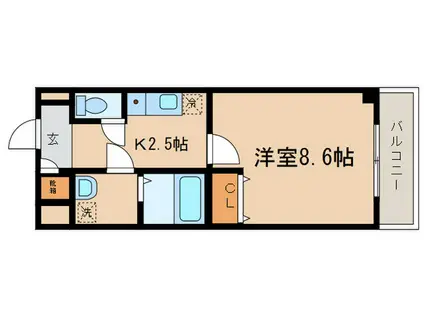 MNK-5(1K/2階)の間取り写真