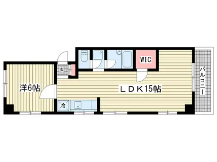 BELLTREE三宮(1LDK/4階)の間取り写真