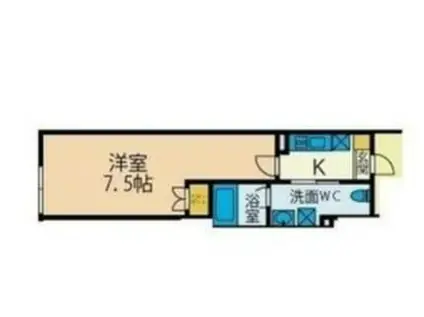 レモングラスA棟(1K/1階)の間取り写真