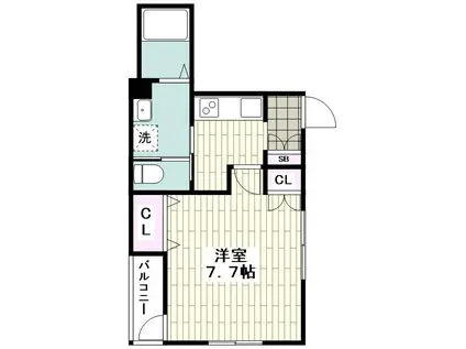 KAMAAINAカマアイナ(1K/1階)の間取り写真