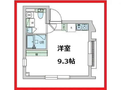 ブルーフェザーマンション(ワンルーム/2階)の間取り写真