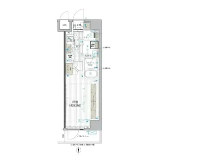 ブライズ北綾瀬(1K/4階)の間取り写真