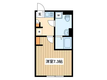 エイグラン 小田急相模原 2(1K/3階)の間取り写真