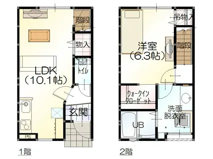 コレット(1LDK/1階)の間取り写真