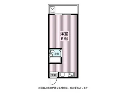 シェブロン第2ビル(ワンルーム/1階)の間取り写真