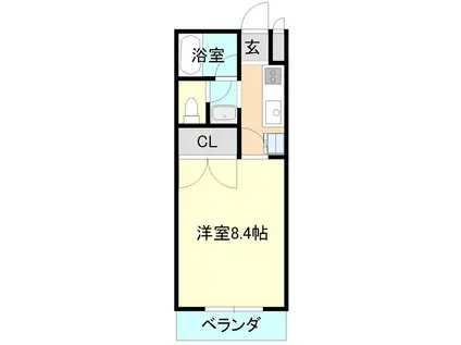 LE・LEVE(1K/2階)の間取り写真