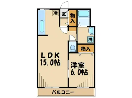 池亀マンション(1LDK/3階)の間取り写真