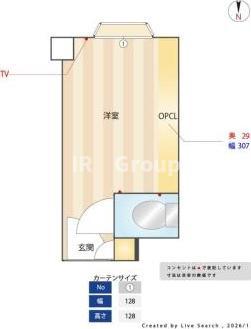 THE VALUE SHARED HOTEL TAKENOTSUKA(ワンルーム/3階)の間取り写真