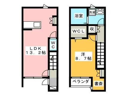 COURT BRILLIA(1LDK/1階)の間取り写真