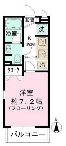ALTALE(1K/1階)の間取り写真