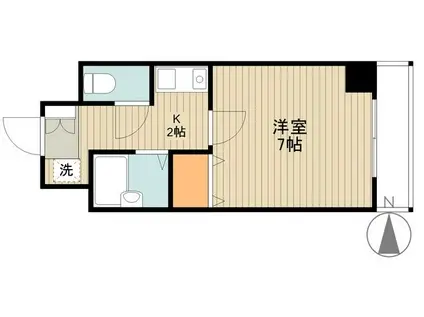 M-10 (1K/8階)の間取り写真