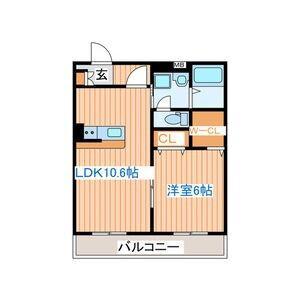プライムレジデンス神明(1LDK/3階)の間取り写真