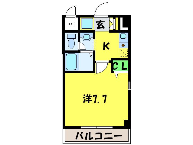 MPLAZA住吉公園壱番館(1K/9階)の間取り写真